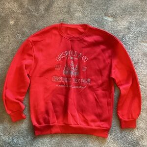 Griswold & Co Red Christmas Tree Farm Sweatshirt